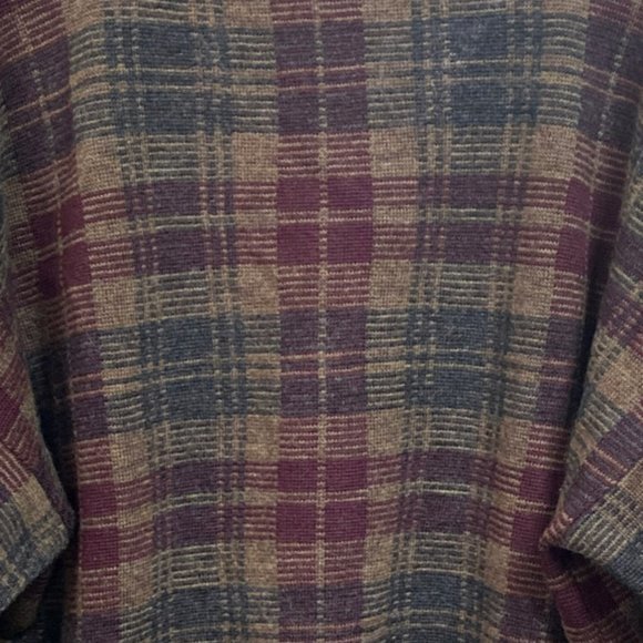 Vintage Maglificio Florence Merino Wool Plaid Cardigan Sweater - Picture 9 of 14